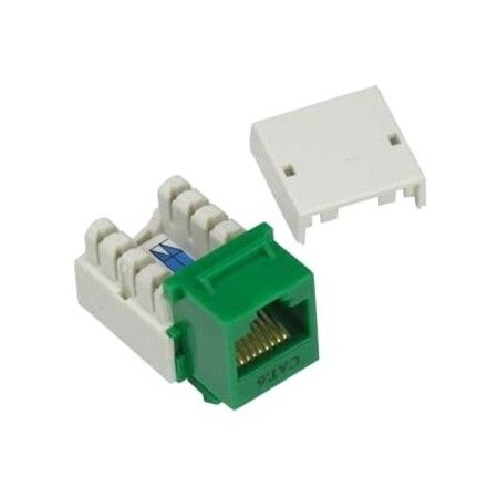 Unirise Usa Cat.6 Rj-45 Keystone Jack Is 8-Position 8-Conductor (8P8C) And KEYC6-GRN